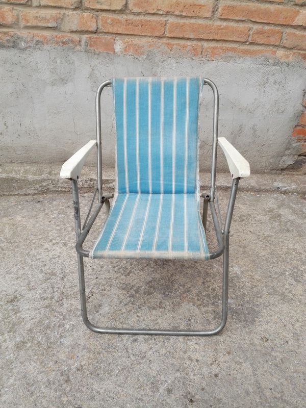 silla infantil plegable playa picnic metal plastico tela 27.5x40.5x35 1u